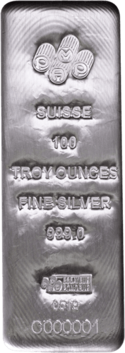 100 oz Silberbarren Pamp Suisse