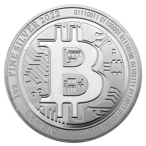 Silbermuenze Niue Bitcoin 1 oz 2022