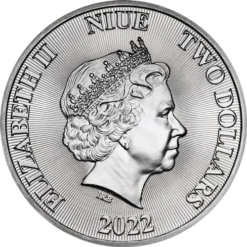 Rückseite der 1 oz Silber Tree of Life 2022 von Hersteller Sunshine Minting