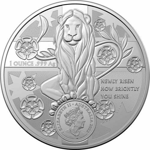 Vorderseite 1 Unze Silber Coat of Arms 2022 South Wales von Hersteller Royal Australian Mint