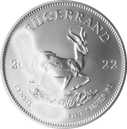 1 Unze Silber Krügerrand angelaufen