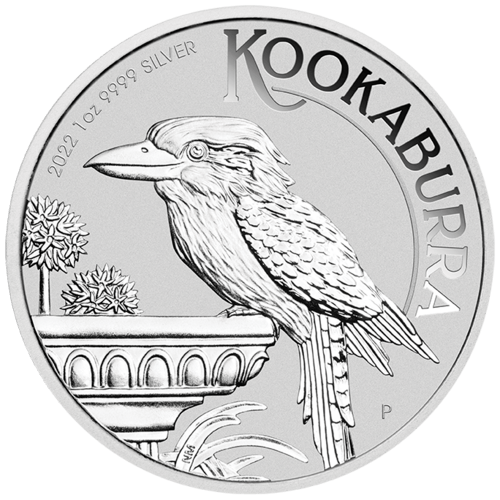 Vorderseite von 1 Unze Silber Kookaburra 2022 von Hersteller Perth Mint