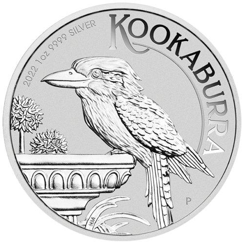 Vorderseite von 1 Unze Silber Kookaburra 2022 von Hersteller Perth Mint