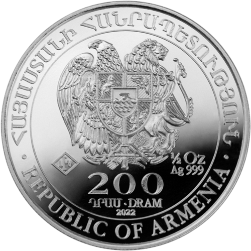 1/2 Unze Silber Armenien Arche Noah 2022