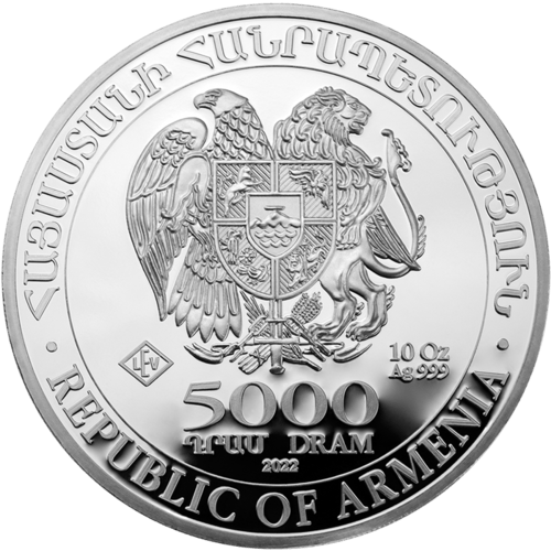 10 Unzen Silber Armenien Arche Noah 2022
