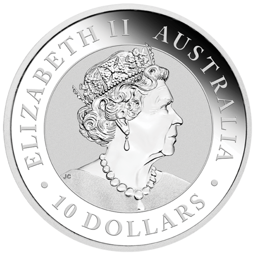 Kookaburra 2022 Silber 10oz Wertseite