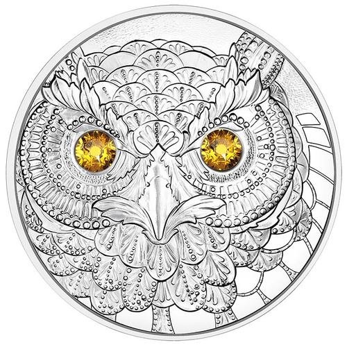 22,42 g Silber 20 Euro Europa Weisheit der Eule 2021 Augen der Kontinente Münze Österreich