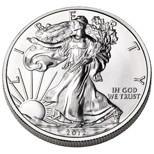 Rückseite der 1 Unze Silber American Eagle 20212 Typ 2 von Hersteller United States Mint