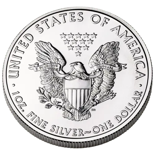 Vorderseite der 1 Unze Silber American Eagle Typ 2 von Hersteller United States Mint