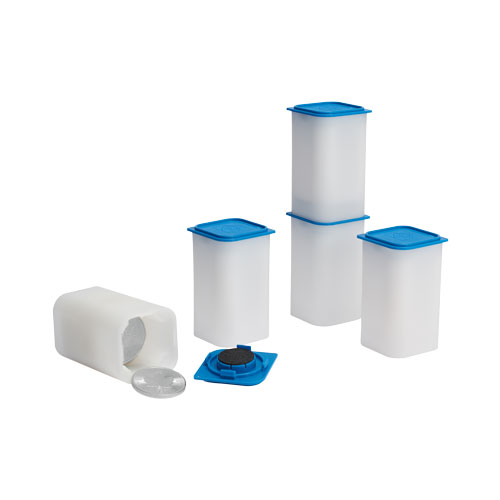 Sqube Münztube für 20 Münzen mit Durchmesser 40 bis 41 mm, stapelbar