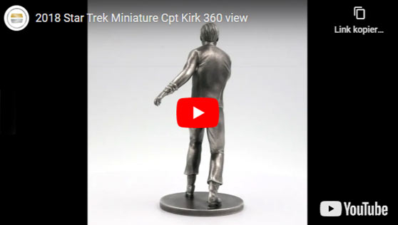 2018 Star Trek Miniature Cpt Kirk 360 view