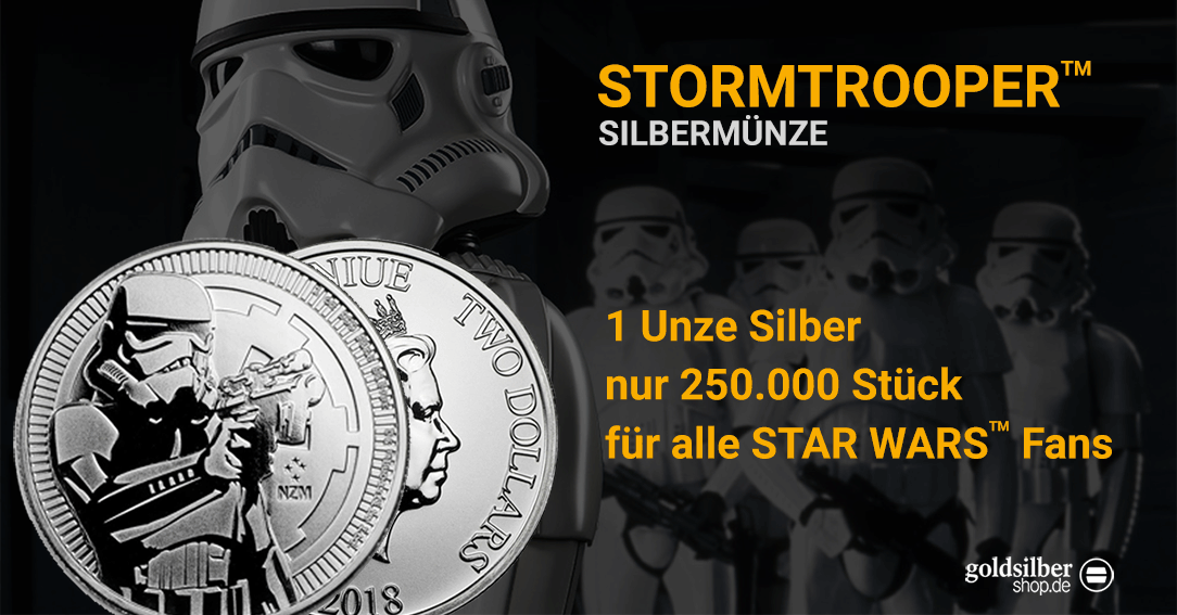 STAR WARS Stromtrooper Silbermünze 1 Unze 2018