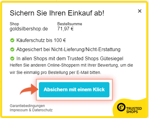 Sichern Sie Ihren Einkauf ab!