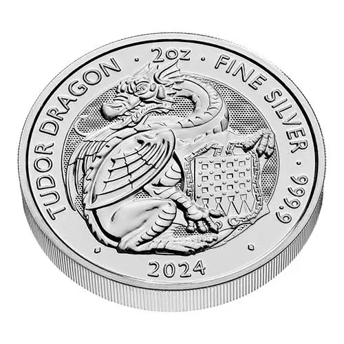 2 Unzen Silber The Royal Tudor Beasts - Dragon 2024 (differenzbesteuert)