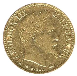 Vorderseite 10 Francs Goldmünze Frankreich diverse Jahrgänge, von dem Hersteller Monnaie de Paris
