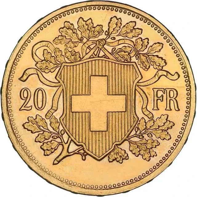 5,81 g Gold Vreneli 20 Franken diverse Jahrgänge
