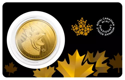 1 Unze Gold Kanada Elch 2019 Wertseite