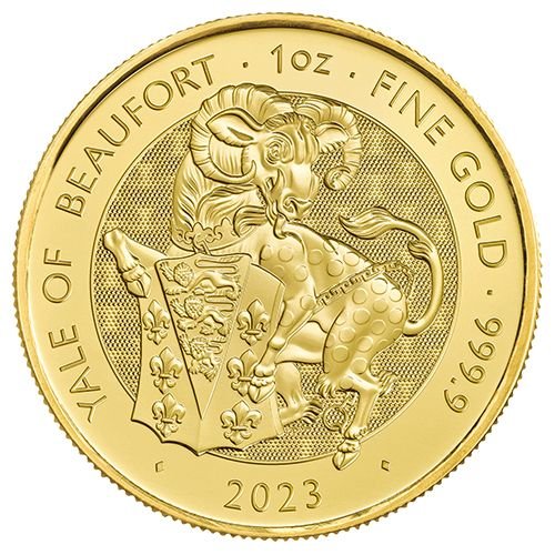 1 Unze Gold The Royal Tudor Beasts - The Yale of Beaufort 2023