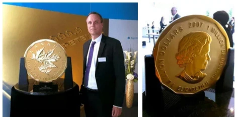 Zweitgrößte Goldmünze der Welt Zweitgrößte Goldmünze der Welt